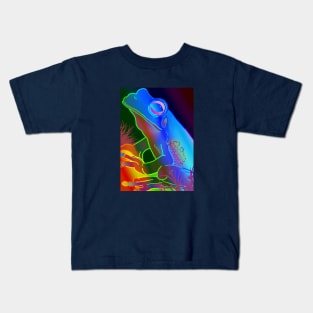 Rainbow Frog Kids T-Shirt